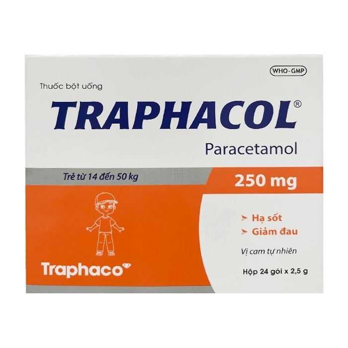 Traphacol 250mg Traphaco 24 gói x 2.5g