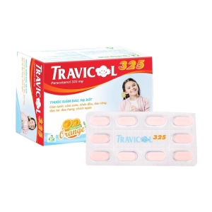 Travicol 325 TV.Pharm 10 vỉ x 10 viên (Paracetamol)