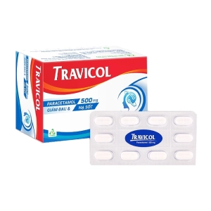 Travicol 500mg TV.Pharm 10 vỉ x 10 viên (Paracetamol)