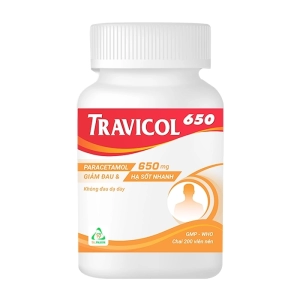 Travicol 650 TV.Pharm chai 200 viên (Paracetamol)