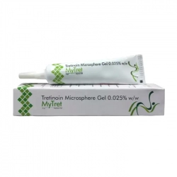 Tretinoin Microphere Gel 0.025% MyTret 15g – Gel trị mụn, ngừa nếp nhăn