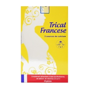 Trical Francese Lustrel Laboratories 2 vỉ x 15 viên - Bổ sung canxi, loãng xương