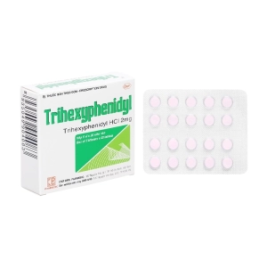 Trihexyphenidyl 2mg Pharmedic 5 vỉ x 20 viên Trihexyphenidyl 2mg Pharmedic 5 vỉ x 20 viên
