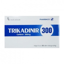 Trikadinir 300 Pharbaco 1 vỉ x 10 viên