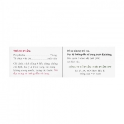 Trinopast 75mg OPV 2 vỉ x 7 viên - Trị động kinh, đau dây thần kinh