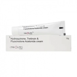 Triolite Hydroquinone, Tretinoin and Floucinolone Acetonide Cream 15g - Trị nám Triolite Hydroquinone, Tretinoin and Floucinolone Acetonide Cream 15g - Trị nám