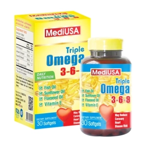 Triple Omega 3-6-9 MediUSA 30 viên - Hỗ trợ tăng cường sức khỏe