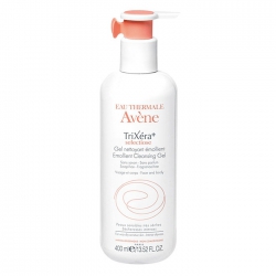 Gel rửa mặt và tắm cho da chàm thể tạng Avene Trixera Selectiose Emollient Cleansing Gel 400ml