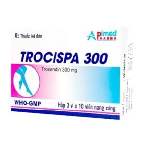 Trocispa 300 Apimed 3 vỉ x 10 viên (Troxerutin)