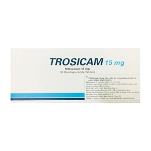 Trosicam 15mg Alpex Pharma 3 vỉ x 10 viên (Meloxicam)