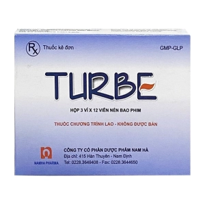 Turbe Nam Hà 3 vỉ x 12 viên (Rifampicin + Isoniazid)