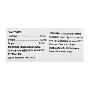 Turbe Nam Hà 3 vỉ x 12 viên (Rifampicin + Isoniazid)