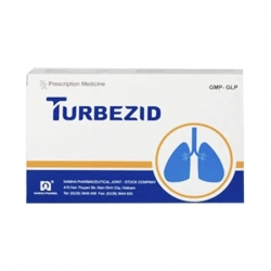 Turbezid 150mg/75mg/400mg, 3 vỉ x 12 viên - Thuốc trị lao Turbezid 150mg/75mg/400mg, 3 vỉ x 12 viên - Thuốc trị lao