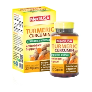 Turmeric Curcumin MediUSA 30 viên - Hỗ trợ bảo vệ dạ dày, tá tràng
