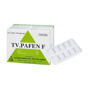 TV .Pafen F TV.Pharm 10 vỉ x 10 viên (Paracetamol + Ibuprofen + Diphenhydramine)