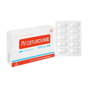 TV.Cefuroxime 500mg TV.Pharm 3 vỉ x 10 viên (Cefuroxime)