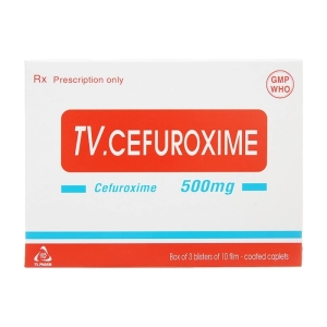 TV.Cefuroxime 500mg TV.Pharm 3 vỉ x 10 viên (Cefuroxime)