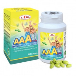 UBB AAA Kid giúp bổ não và tăng cường trí nhớ UBB AAA Kid giúp bổ não và tăng cường trí nhớ