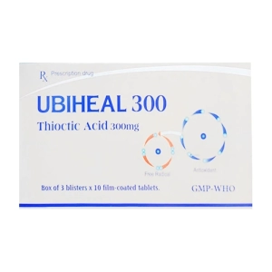 Ubiheal 300 Nam Hà 3 vỉ x 10 viên Alpha lipoic acid (Thioctic acid) Ubiheal 300 Nam Hà 3 vỉ x 10 viên Alpha lipoic acid (Thioctic acid)