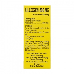 Ulcogen 800mg CPC1HN 20 ống x 8ml - Trị chóng mặt, thiếu máu não