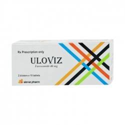 Uloviz 40mg Slavia Pharm, 2 vỉ x 10 viên - Thuốc lợi tiểu Uloviz 40mg Slavia Pharm, 2 vỉ x 10 viên - Thuốc lợi tiểu