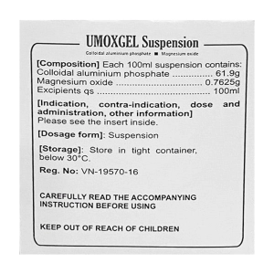 Umoxgel Suspension Il-Yang Pharma 30 gói x 20ml (Nhôm phosphat + Magnesium)