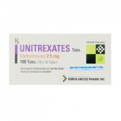 Unitrexates 2.5mg 10 vỉ x 10 viên Unitrexates 2.5mg 10 vỉ x 10 viên