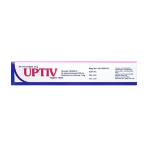 Uptiv T.Man Pharma 2 vỉ x 5 viên (Nystatin + Diiodohydroxyquin + Benzalkonium)