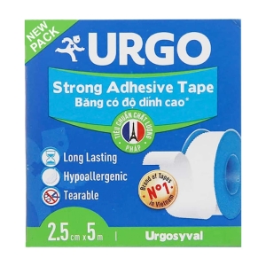 Urgosyval Strong Adhecive Tap 2.5cm x 5m - Băng keo lụa