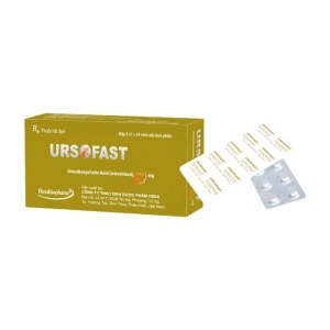 Ursofast 150mg Herabiopharm 3 vỉ x 10 viên (Ursodeoxycholic acid)