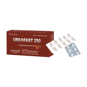Ursofast 250 Herabiopharm 3 vỉ x 10 viên (Ursodeoxycholic acid)