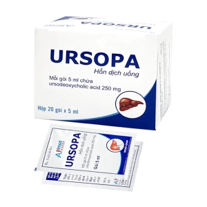 Ursopa 250mg Apimed 20 gói x 5ml (Ursodeoxycholic acid)