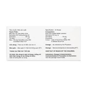 Utralene-50 Umedica 10 vỉ x 10 viên (Sertraline)