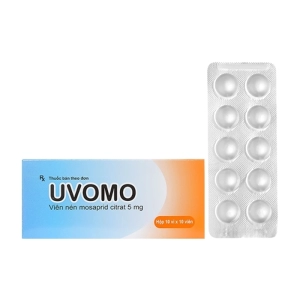 Uvomo 5mg Saga Lifesciences 10 vỉ x 10 viên (Mosapride)