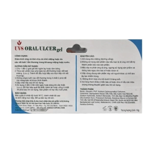 UVS Oral Ulcer Gel tuýp 10g - Gel bôi giảm nhiệt miệng