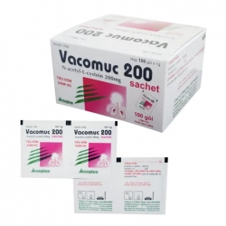 Vacomuc 200mg SACHET Vacopharm 100 gói x 1g - Thuốc long đàm Vacomuc 200mg SACHET Vacopharm 100 gói x 1g - Thuốc long đàm