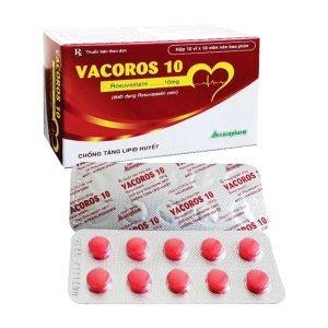 Vacoros 10 Vacopharm 10 vỉ x 10 viên (Rosuvastatin)