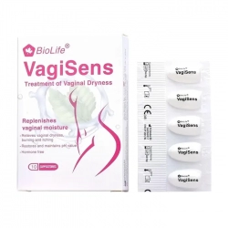 VagiSens BioLife 2 vỉ x 5 viên - Viên đặt giảm khô âm đạo