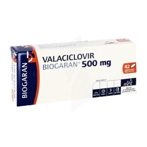 Valaciclovir Biogaran 500mg 42 viên