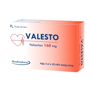 Valesto 160mg Herabiopharm 3 vỉ x 10 viên (Valsartan)