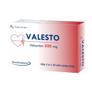 Valesto 320mg Herabiopharm 3 vỉ x 10 viên (Valsartan)