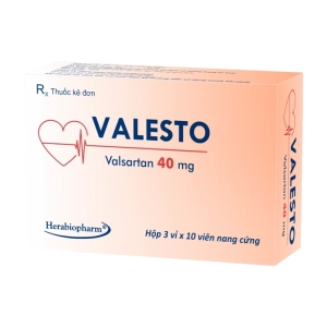 Valesto 40mg Herabiopharm 3 vỉ x 10 viên (Valsartan)