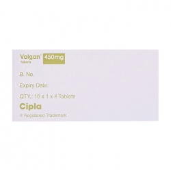 Valgan 450mg Cipla 1 Vỉ x 4 Viên Valgan 450mg Cipla 1 Vỉ x 4 Viên