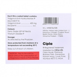 Valgan 450mg Cipla 1 Vỉ x 4 Viên Valgan 450mg Cipla 1 Vỉ x 4 Viên
