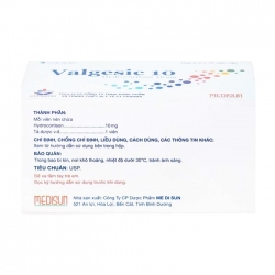 Valgesic 10mg Medisun 6 vỉ x 10 viên - Tăng sản lượng thận ở trẻ Valgesic 10mg Medisun 6 vỉ x 10 viên - Tăng sản lượng thận ở trẻ