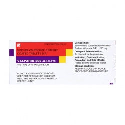 Valparin-200 Alkalets Torrent Pharma 10 vỉ x 10 viên - Trị nhiều loại co giật Valparin-200 Alkalets Torrent Pharma 10 vỉ x 10 viên - Trị nhiều loại co giật