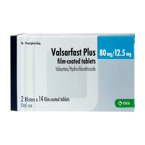 Valsarfast Plus 80mg/12.5mg Krka 2 vỉ x 14 viên (Valsartan + Hydrochlorothiazide)