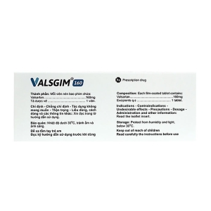 Valsgim 160 Agimexpharm 2 vỉ x 14 viên