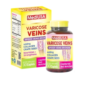 Varicose Veins MediUSA 30 viên - Hỗ trợ suy giãn tĩnh mạch