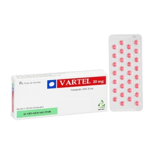 Vartel 20mg TV.Pharm 2 vỉ x 30 viên (Trimetazidin)
